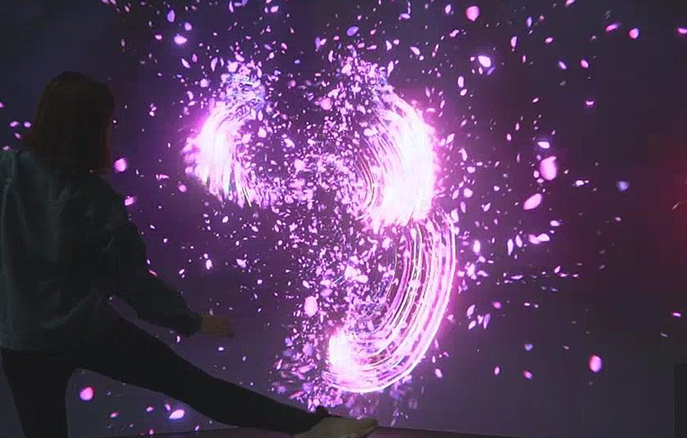 体感粒子特效投影