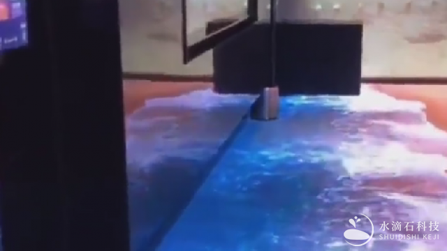 地面海浪投影