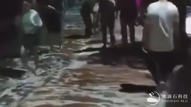 户外地面海浪投影