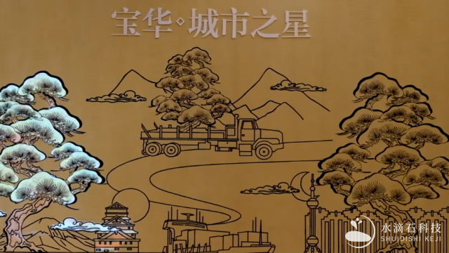 展厅文化墙投影